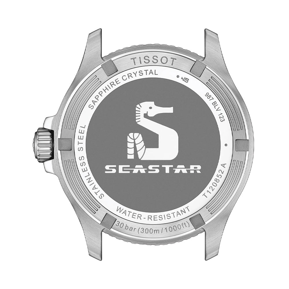 Seastar 1000 GMT Quartz 40mm - Black w/ Green/Black Bezel on Bracelet