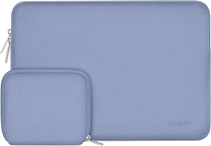 MOSISO Laptop Case 13 inch, 13 inch Laptop Sleeve Bag Compatible with MacBook Air 13 M4 M3 M2 M1 2025-2018 / Pro 13 M2 M1 2025-2016, Neoprene Computer Sleeve Bag with Small Case, Pastel Blue
