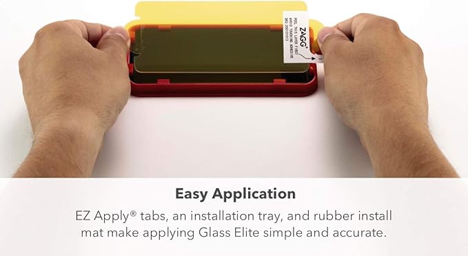 ZAGG Glass Elite Screen Protector - Made for Apple iPhone 11 - Case Friendly Screen - InvisibleShield - Impact & Scratch Protection (200103913)