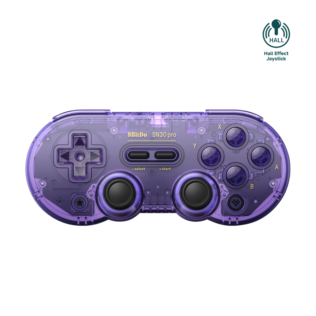 8BitDo SN30 Pro Bluetooth Gamepad - Hall Effect Joystick (80GQ)
