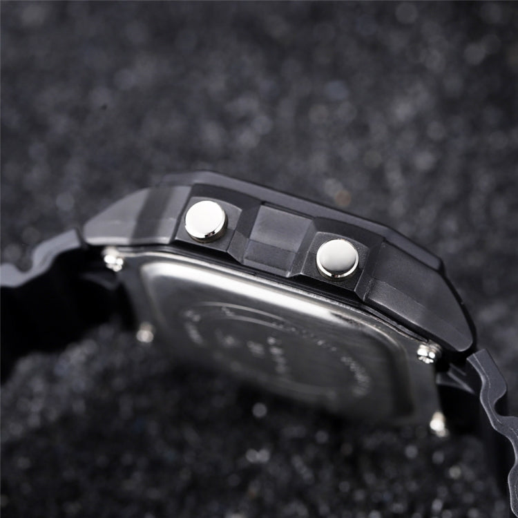 SANDA418 Square Wristwatch Swimming Waterproof Alarm Night light Male Student Watch Simple Fashion Sports Watch