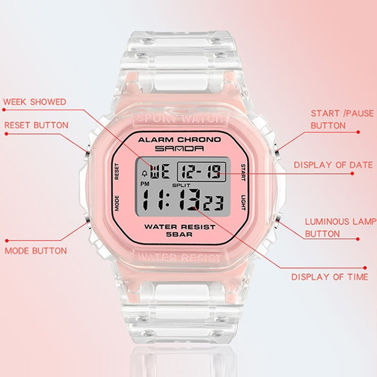 SANDA 2009 Multifunctional Sports Waterproof Calendar Watch