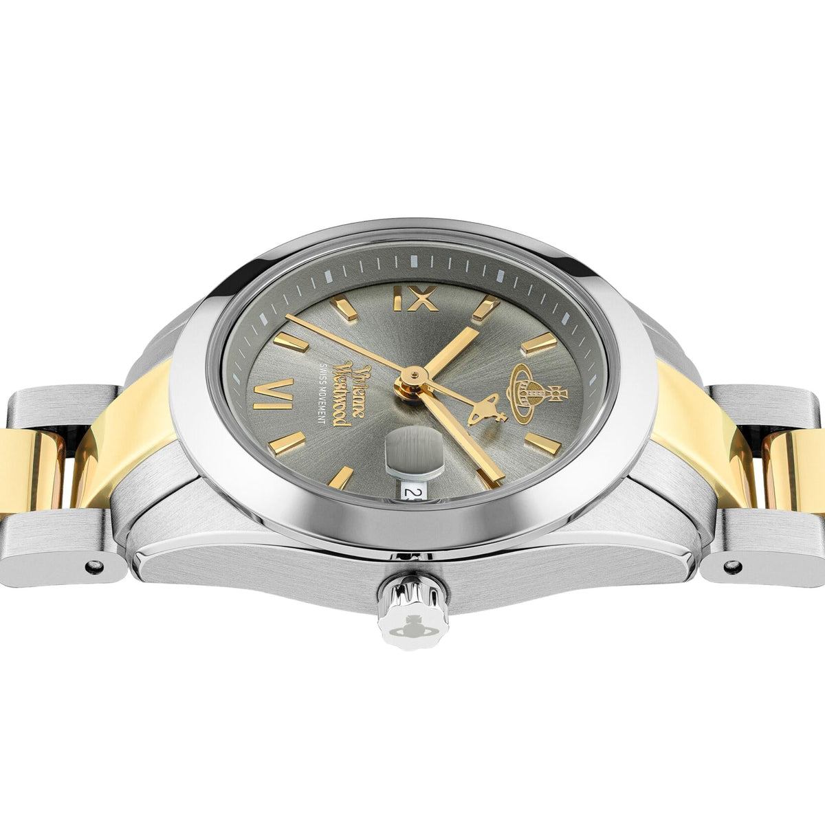 Vivienne Westwood Fenchurch 29mm Grey Dial Steel Ladies Quartz Watch VV292GYSG