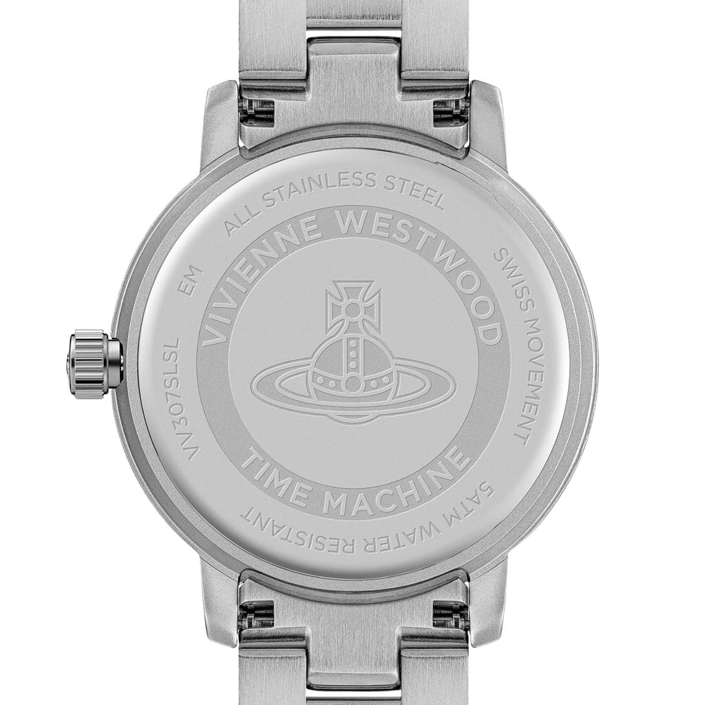 Vivienne Westwood Dulwich 34mm Silver Dial Steel Quartz Watch VV307SLSL