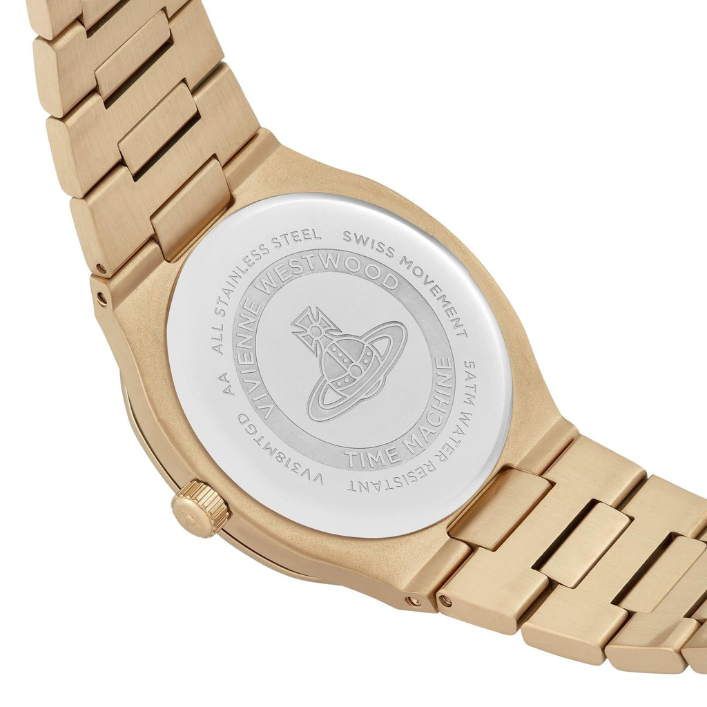 Vivienne Westwood Merton 38mm Multi-Colour Dial Steel Ladies Quartz Watch VV318MTGD