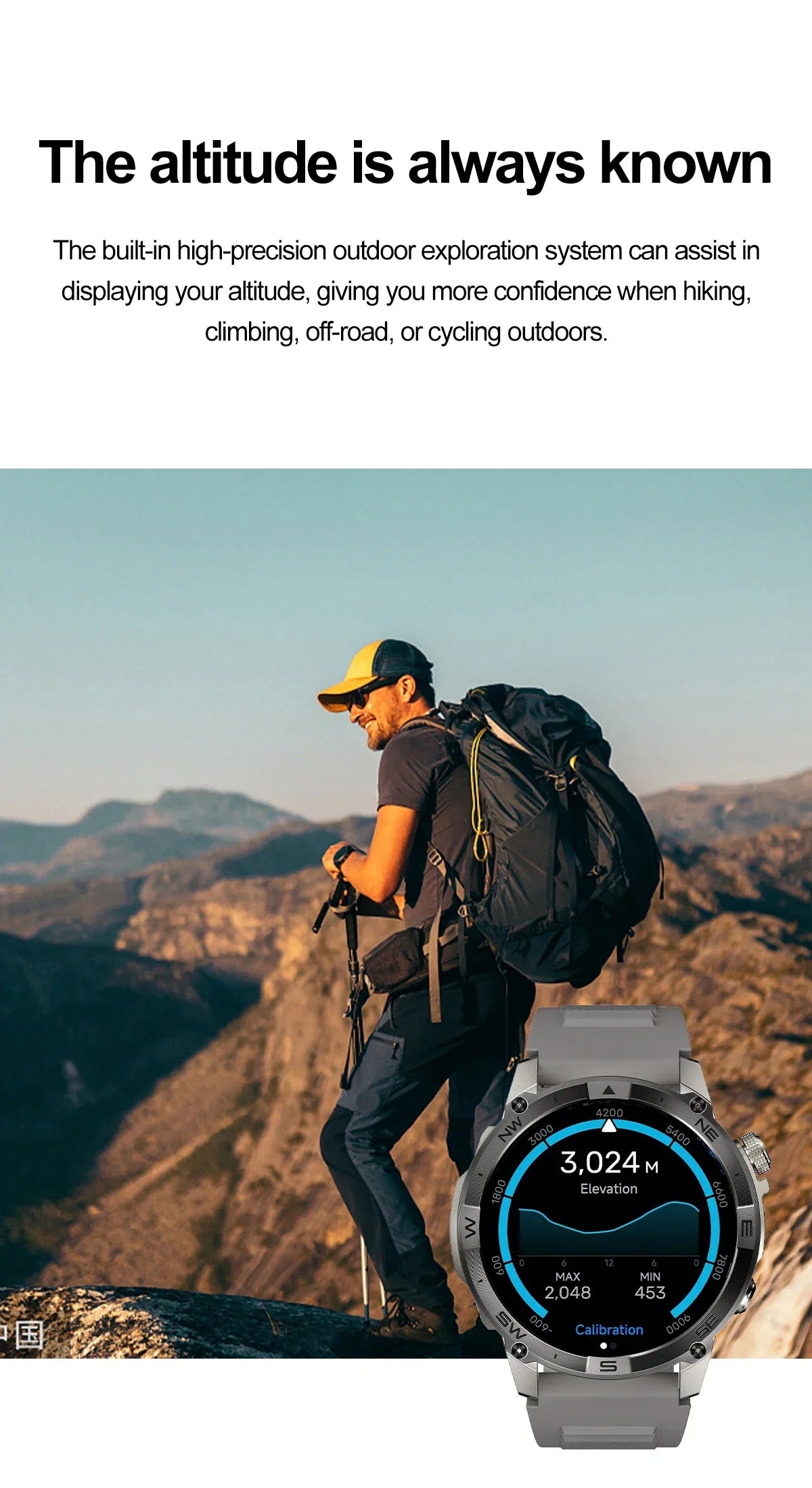AMOLED Smart Watch - North Edge - GPS Smartwatch