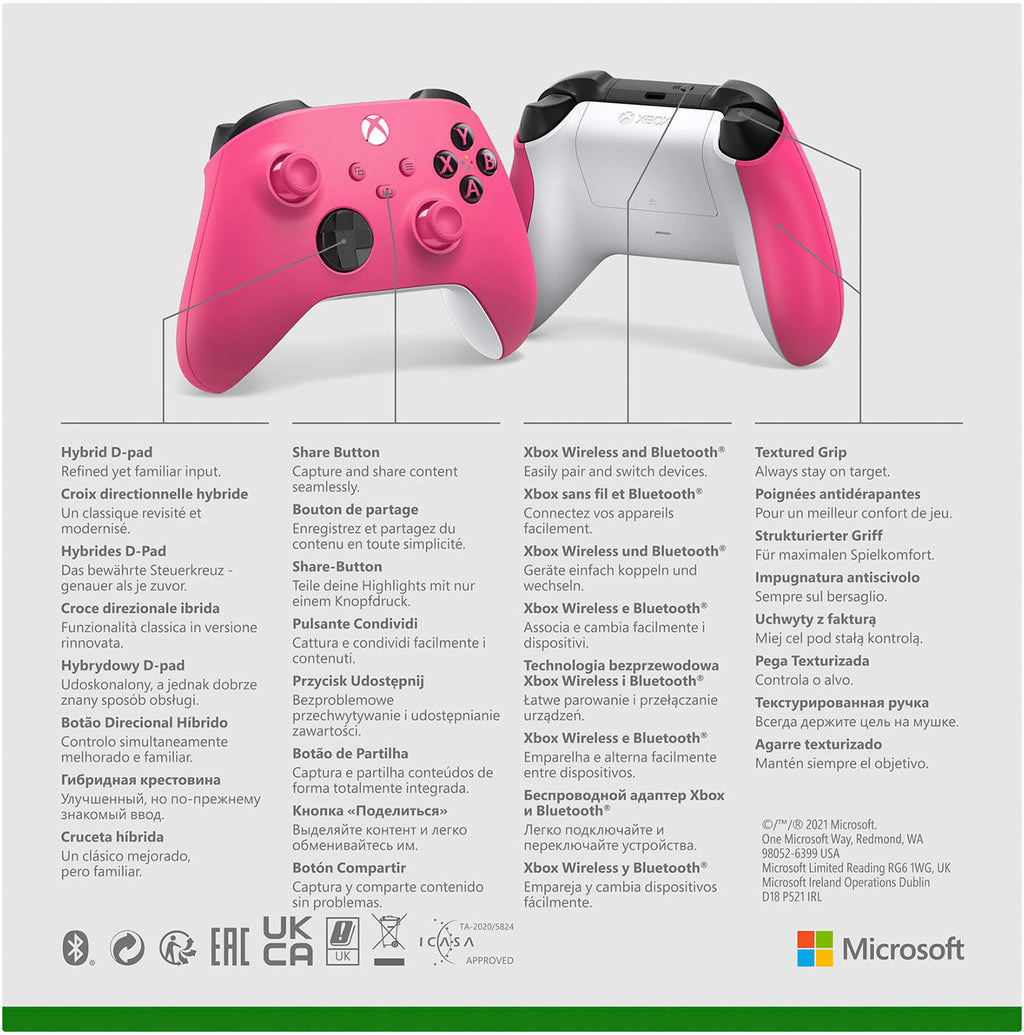 Xbox Wireless Controller - Deep Pink Special Edition [Xbox Series X/S + One + Windows PC]