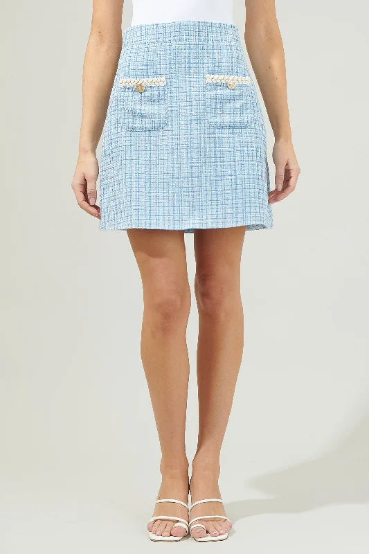 Fairy Floss Tweed Mini Skirt