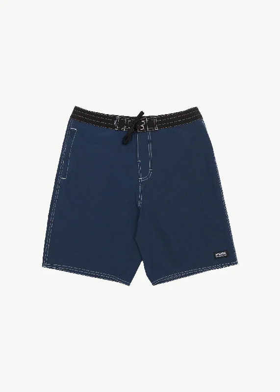 AFENDS Mens Surf Related - Fixed Waist Boardshorts 20" - Navy