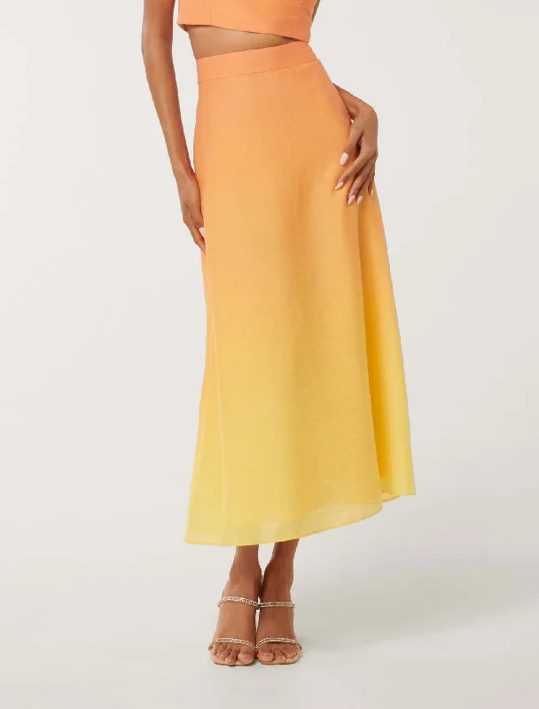 Celeste Petite Formal Midi Skirt