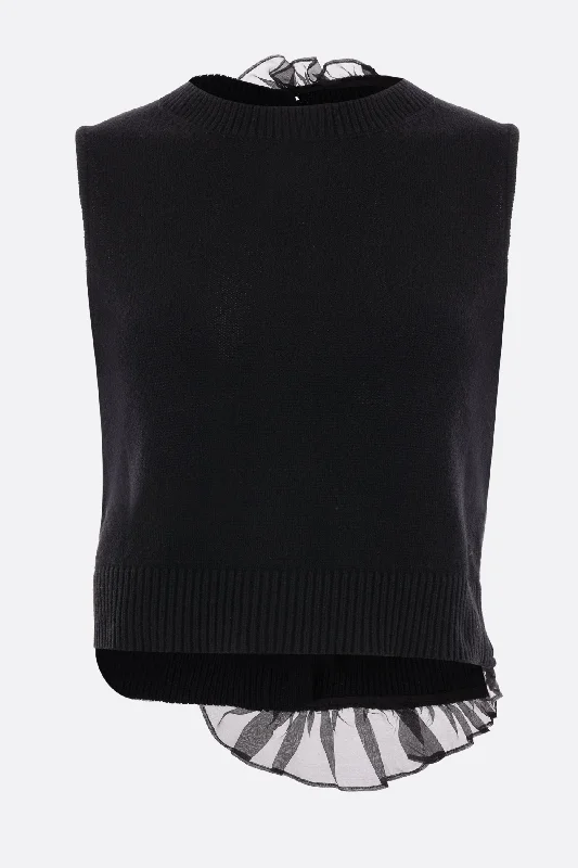 Olivier cashmere sleeveless sweater