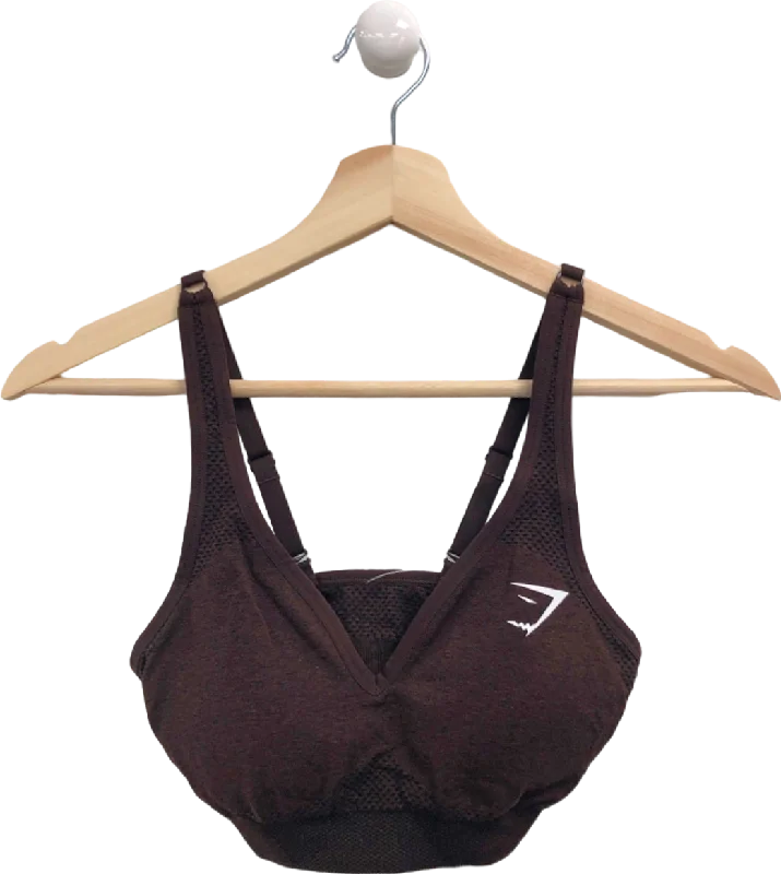 Gymshark Brown Sports Bra UK S