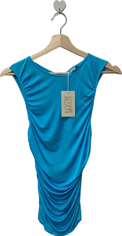 HANNE BLOCH Turquoise Ruched Top  SIZE M