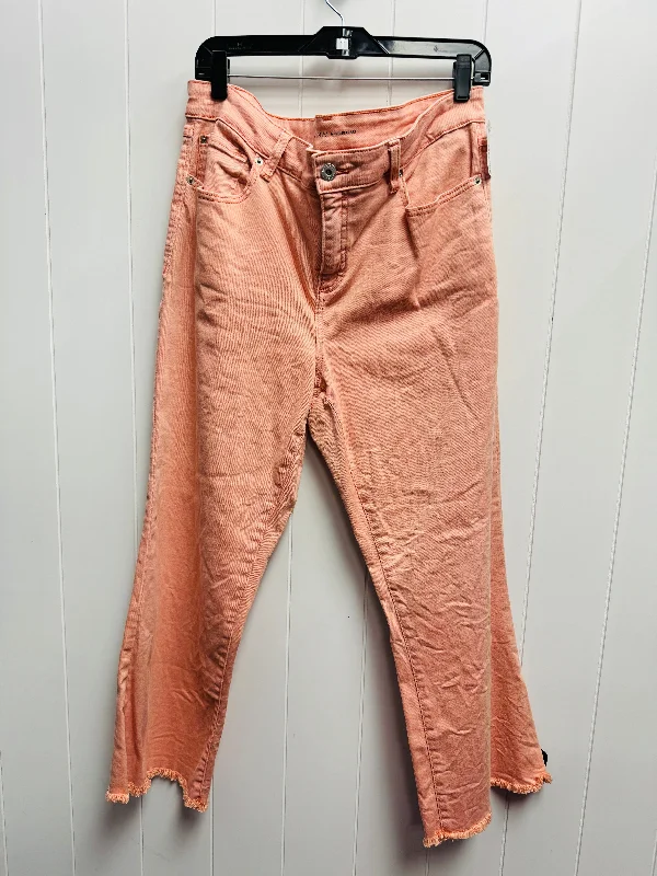 Jeans Flared By Inc In Peach, Size: 14