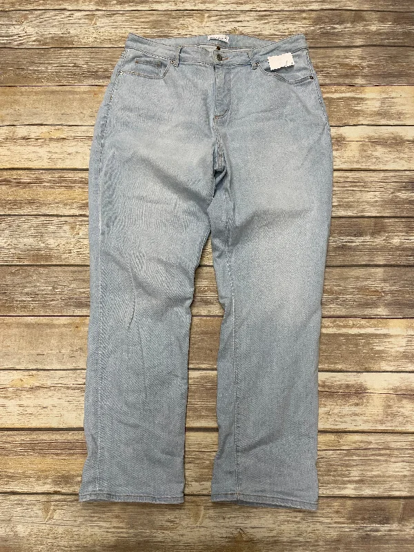 Jeans Straight By Loft In Blue Denim, Size: 12