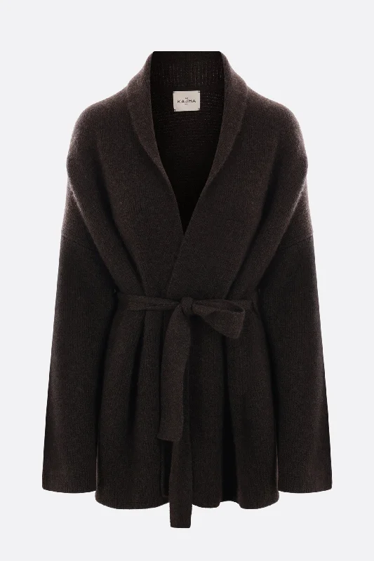 Lucern cashmere belted cardigan