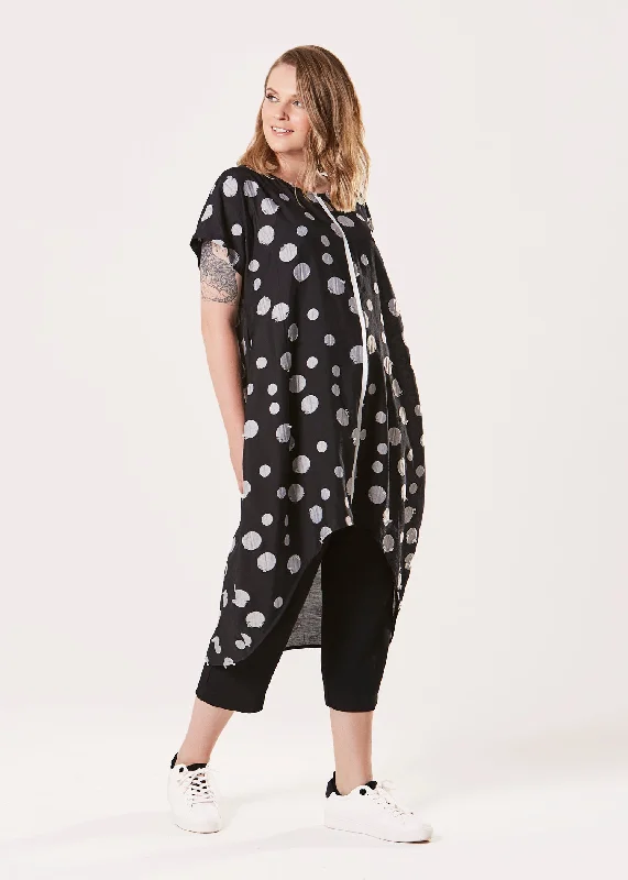 Mara Dress - Black Pearl Spot