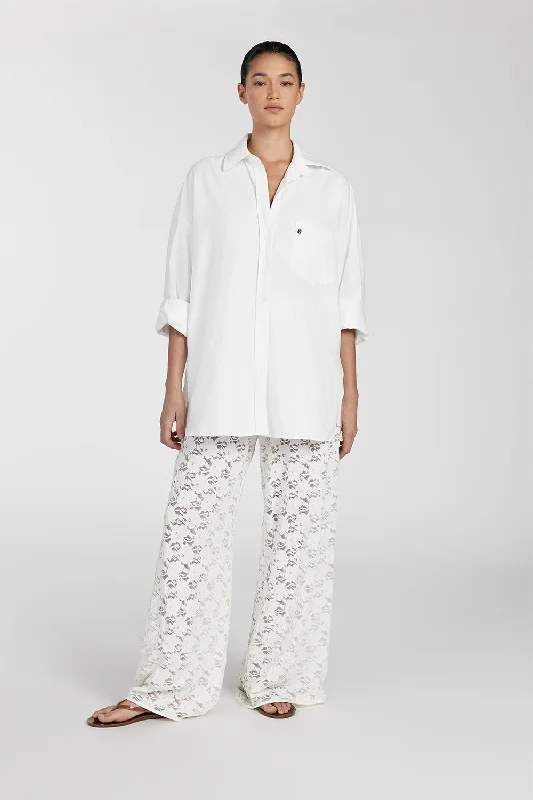 LOULA WHITE LACE PANT