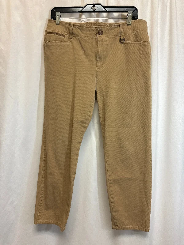 Pants Cropped By Lauren By Ralph Lauren In Beige, Size: 12p