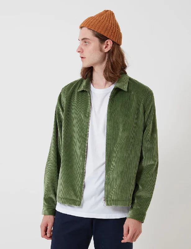 Bhode x Brisbane Moss Zip Jacket (Cord) - Sage Green