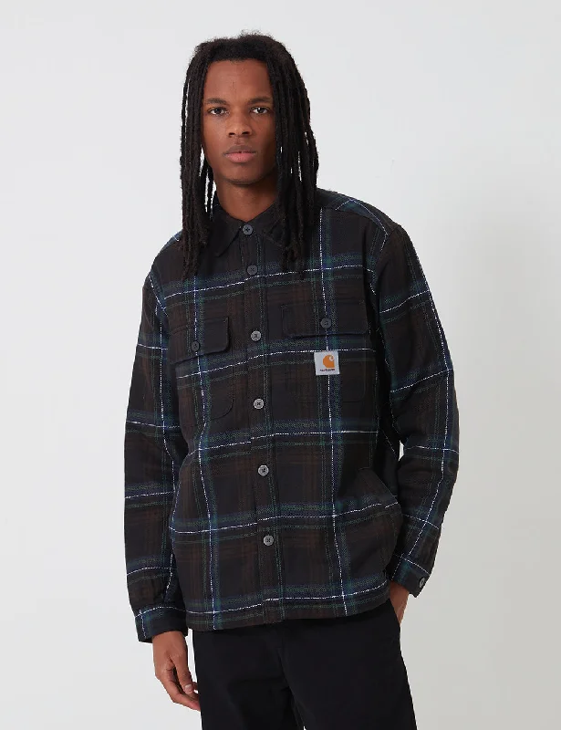 Carhartt-WIP Aiden Shirt Jacket - Aiden Check, Soot