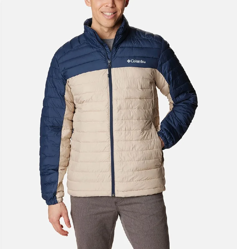 Silver Falls Hooded Insulated Jacket - Ancient Fossil/Collegiate Navy