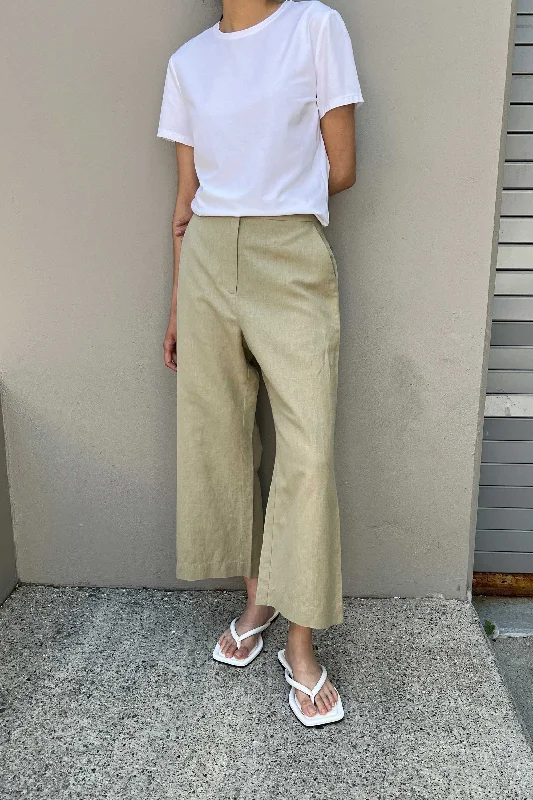 LINEN BLEND CULOTTE