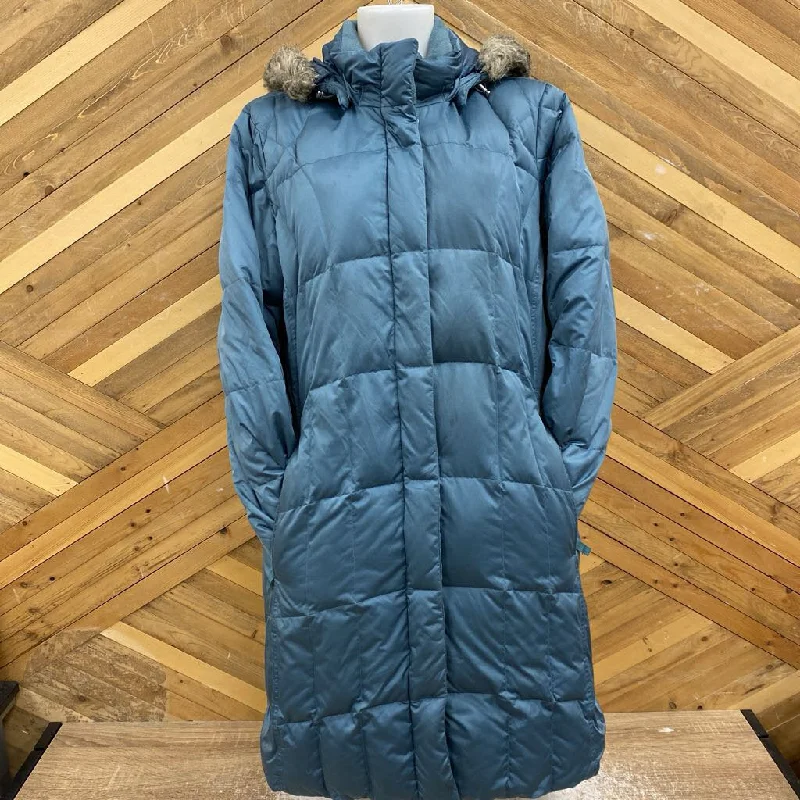 Eddie Bauer - Long Down Jacket - MSRP $449: Blue-women-XL