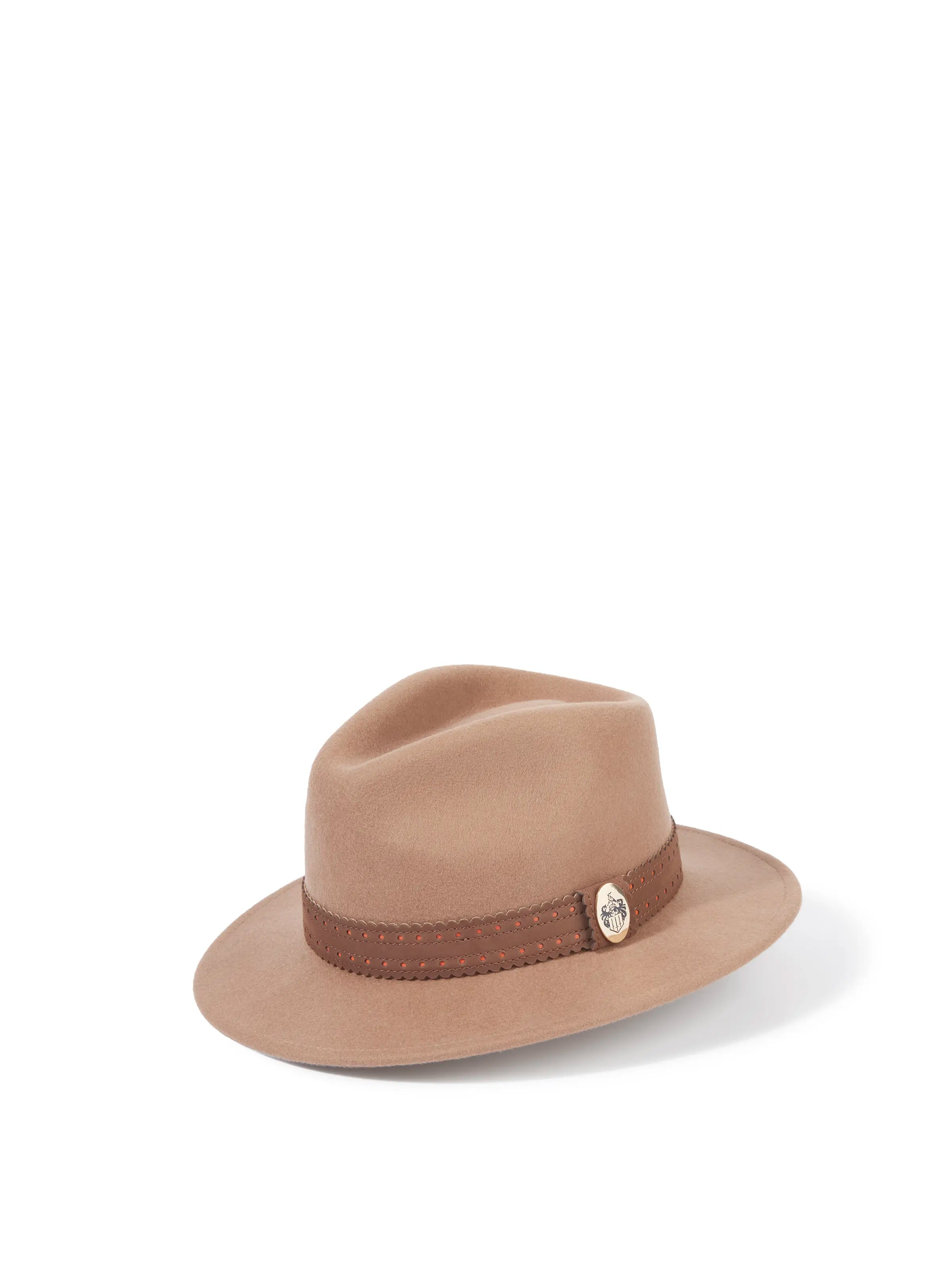 Hicks & Brown Waveney - Wool Fedora Camel