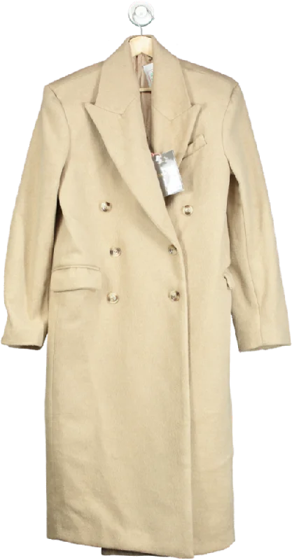 House of CB Beige Carter White Pepper Coat XS