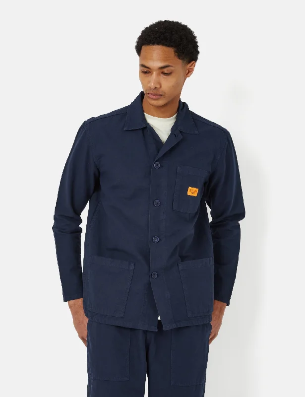 Service Works Coverall Jacket (Canvas) - Navy Blue