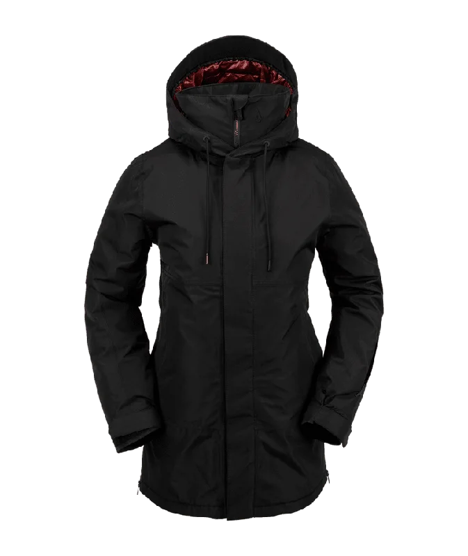 VOLCOM Women's Paxson 2L TDS Infrared Parka Snowboard Jacket Black 2024