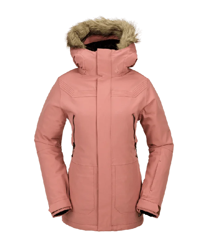 VOLCOM Women's Shadow Insulated Snowboard Jacket Earth Pink 2024