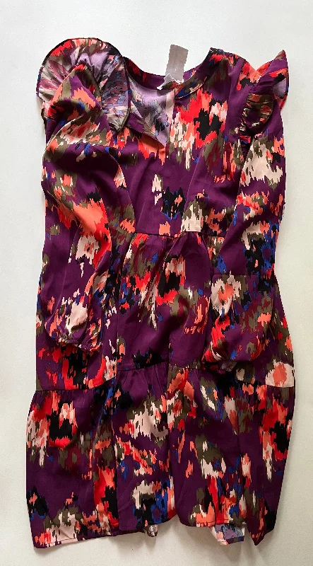 Dress Casual Midi By Annie Wear In Floral, Size: M