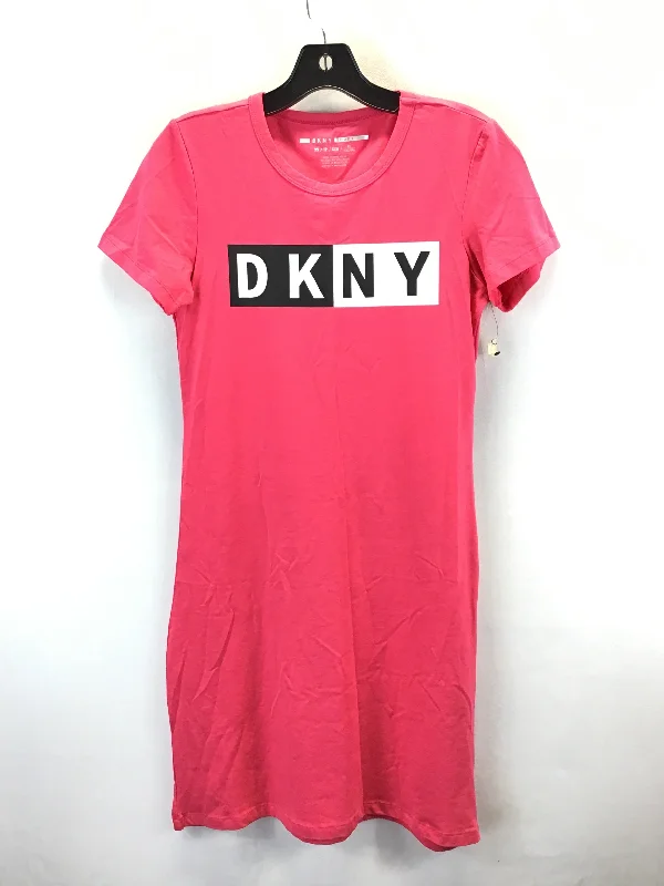 Dress Casual Midi By Dkny In Pink, Size: Xs