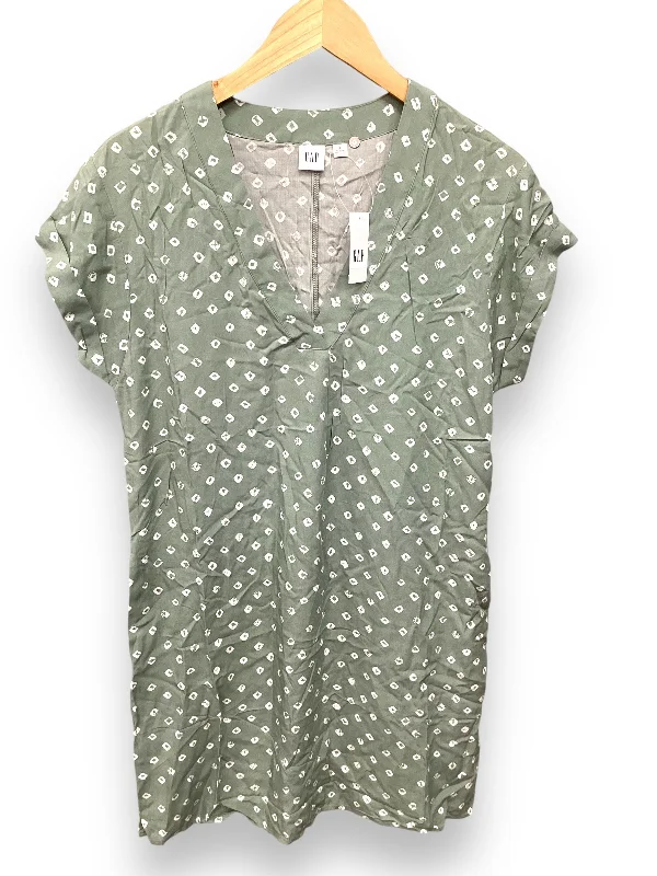 Dress Casual Midi By Gap In Green, Size: S