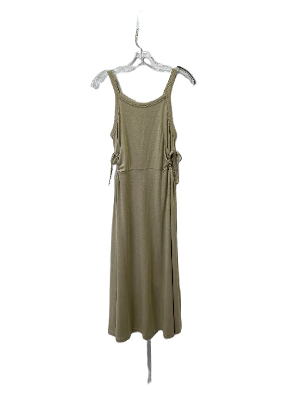 Dress Casual Midi By Gap In Tan, Size: M