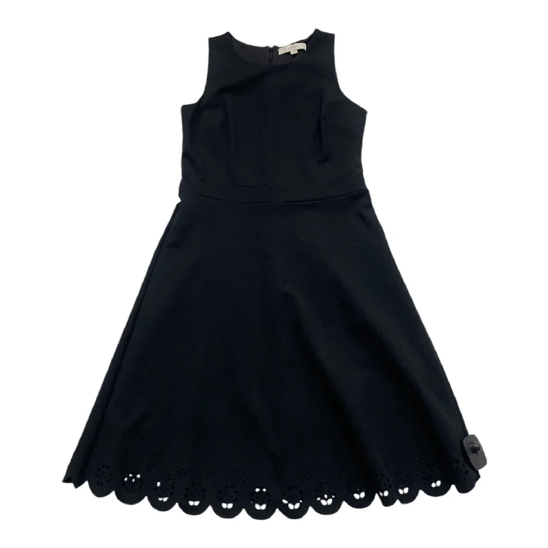 Dress Casual Midi By Loft In Black, Size: 2