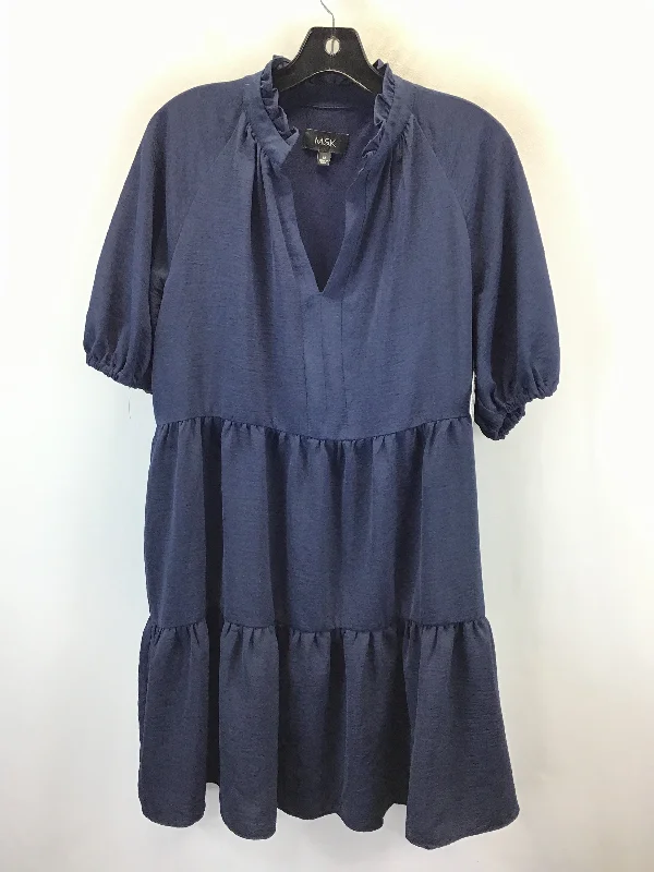 Dress Casual Midi By Msk In Blue, Size: M