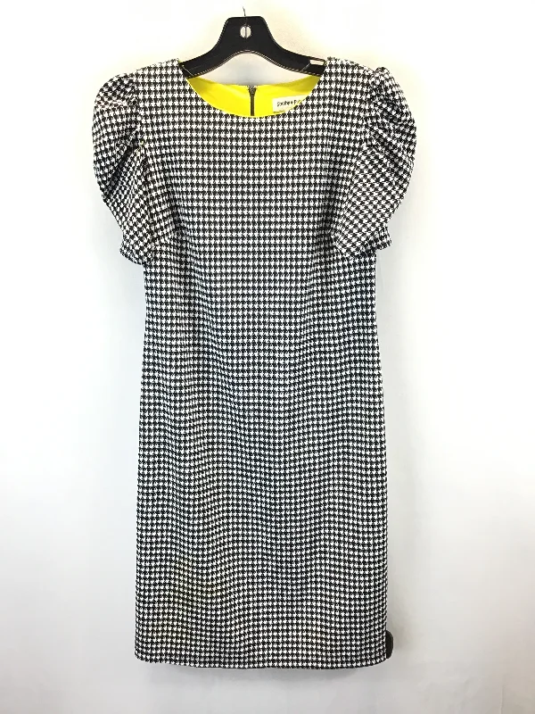 Dress Casual Midi By Shelby And Palmer In Black & White, Size: 8