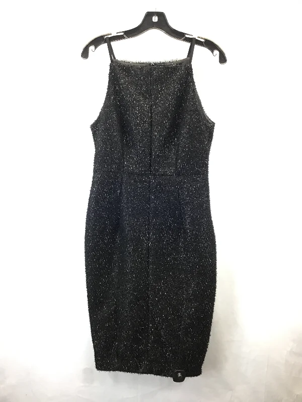 Dress Party Midi By H&m In Black, Size: 10