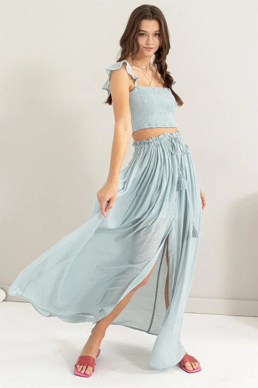 Flowy Bliss Maxi Skirt