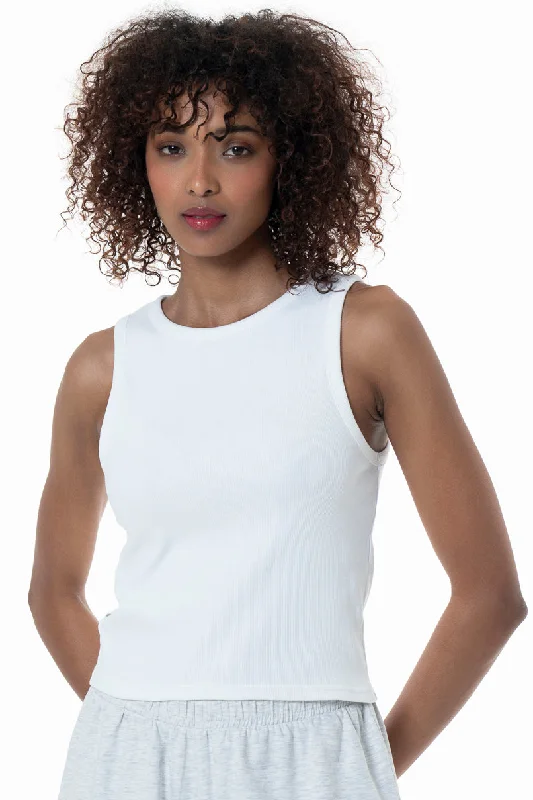 Ribbed Tank Top _ 153831 _ White