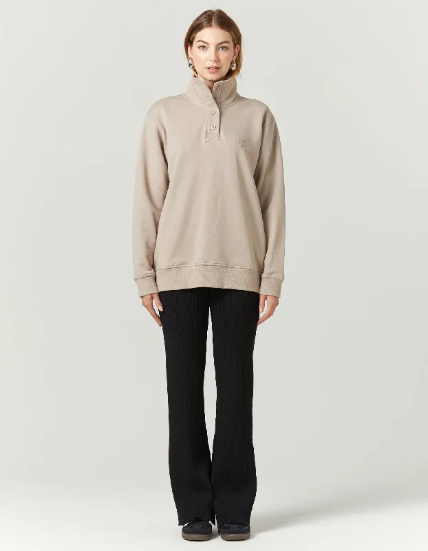 SLC Funnel Neck Fleece - Stone